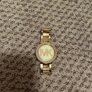 gold michael kors watch